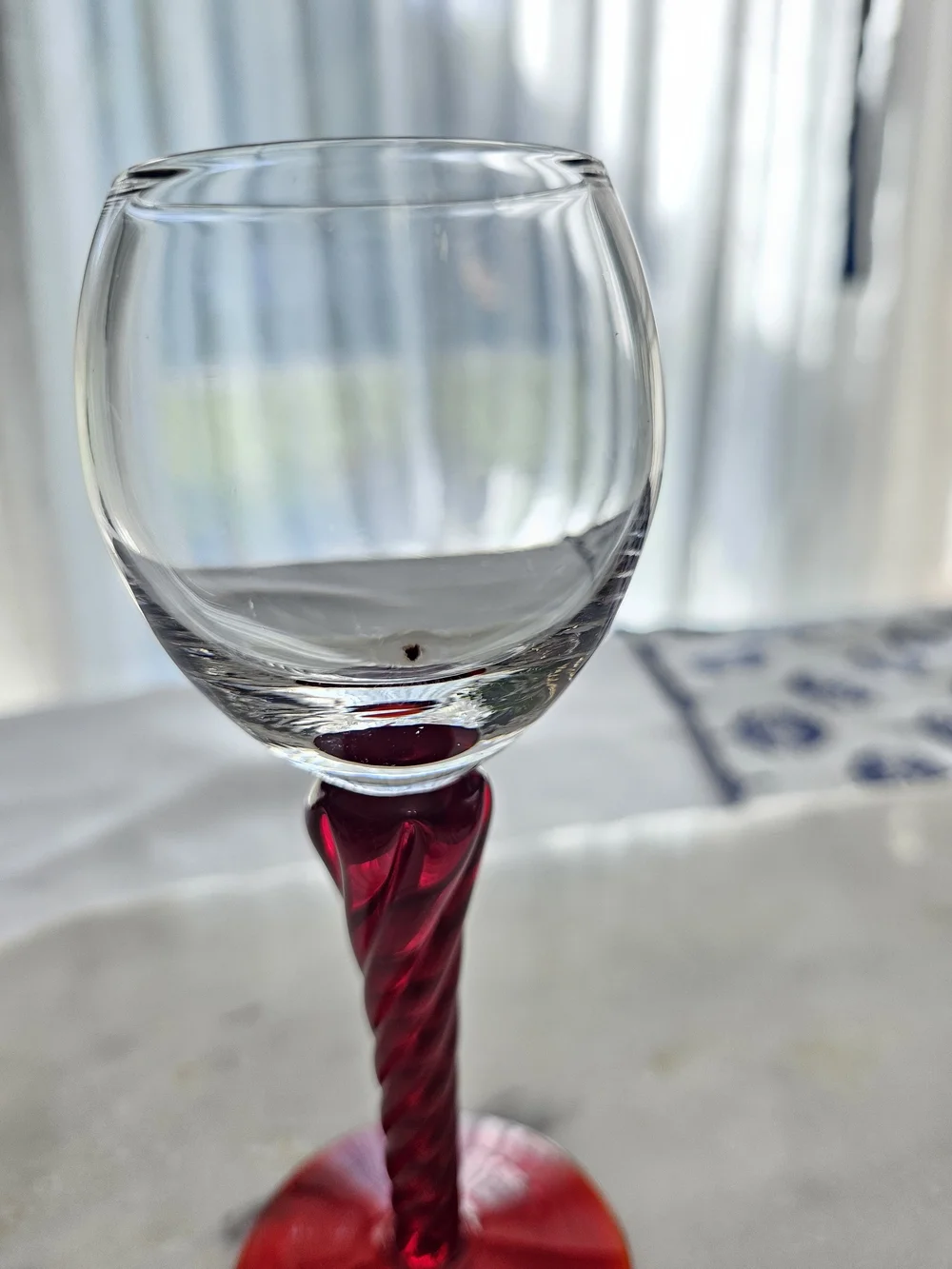 VTG The Bombay Company Colorful Twisted Spiral Stem Cordial Glasses Set of 5